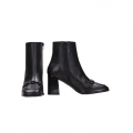 Δερμάτινα Ankle Boot HI233021 Monaco Black Μποτακια Τακουνι