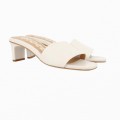 GIOSEPPO WHITE HEELED SANDALS FOR WOMAN MARENGO